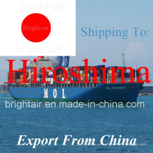 Transporte marítimo de mercancías desde China a Hiroshima, Japón